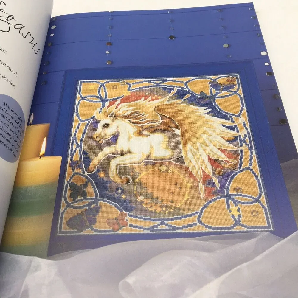 Dimensions The Enchanter Magical 25 Patterns Mythical Counted Cross Stitch Books
